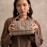 Sac matelassé Tini Séréniti - Taupe