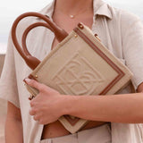 Mini cabas Harmini - Lin et Cognac
