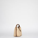Mini sac seau Sigilli (SAN) - Beige et Tan