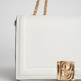 Sac rabat sur chaînes Jovi - Blanc Off white