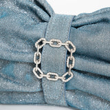 Strass Pli - Bleu Ocean