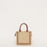 Mini cabas Harmini - Lin et Cognac