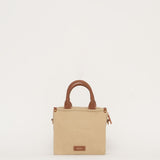 Mini cabas Harmini - Lin et Cognac