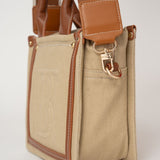 Mini cabas Harmini - Lin et Cognac