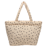 Sac cabas matelassé Polka Dots - Écru