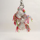 Bijoux de sac Licorne au crochet, vue de plusieurs angles