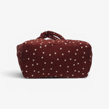 Sac cabas matelassé Polka Dots - Chocolat