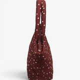 Sac cabas matelassé Polka Dots - Chocolat