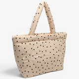 Sac cabas matelassé Polka Dots - Écru
