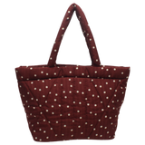 Sac cabas matelassé Polka Dots - Chocolat