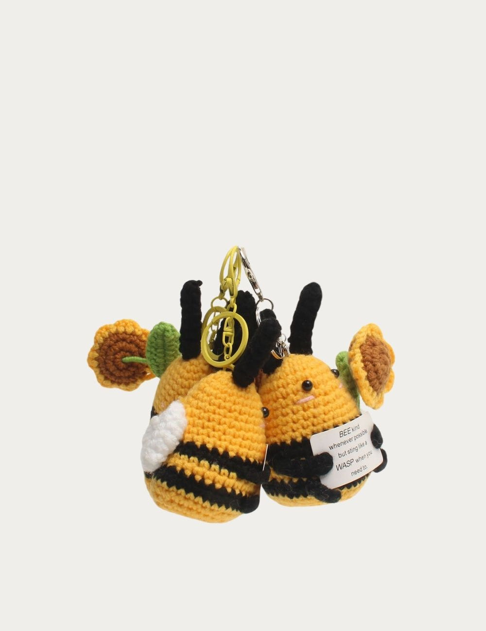 Bijou de sac Abeille, vue de face et de dos