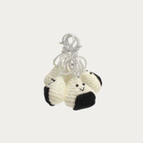 Bijoux de sac Onigiri au crochet, vue de plusieurs angles