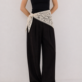 Foulards en dentelle de coton - à nouer sur la taille