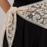 Foulards en dentelle de coton - à nouer sur la taille