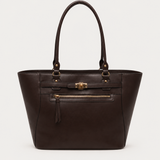 Sac cabas Berty Marron, vue de face