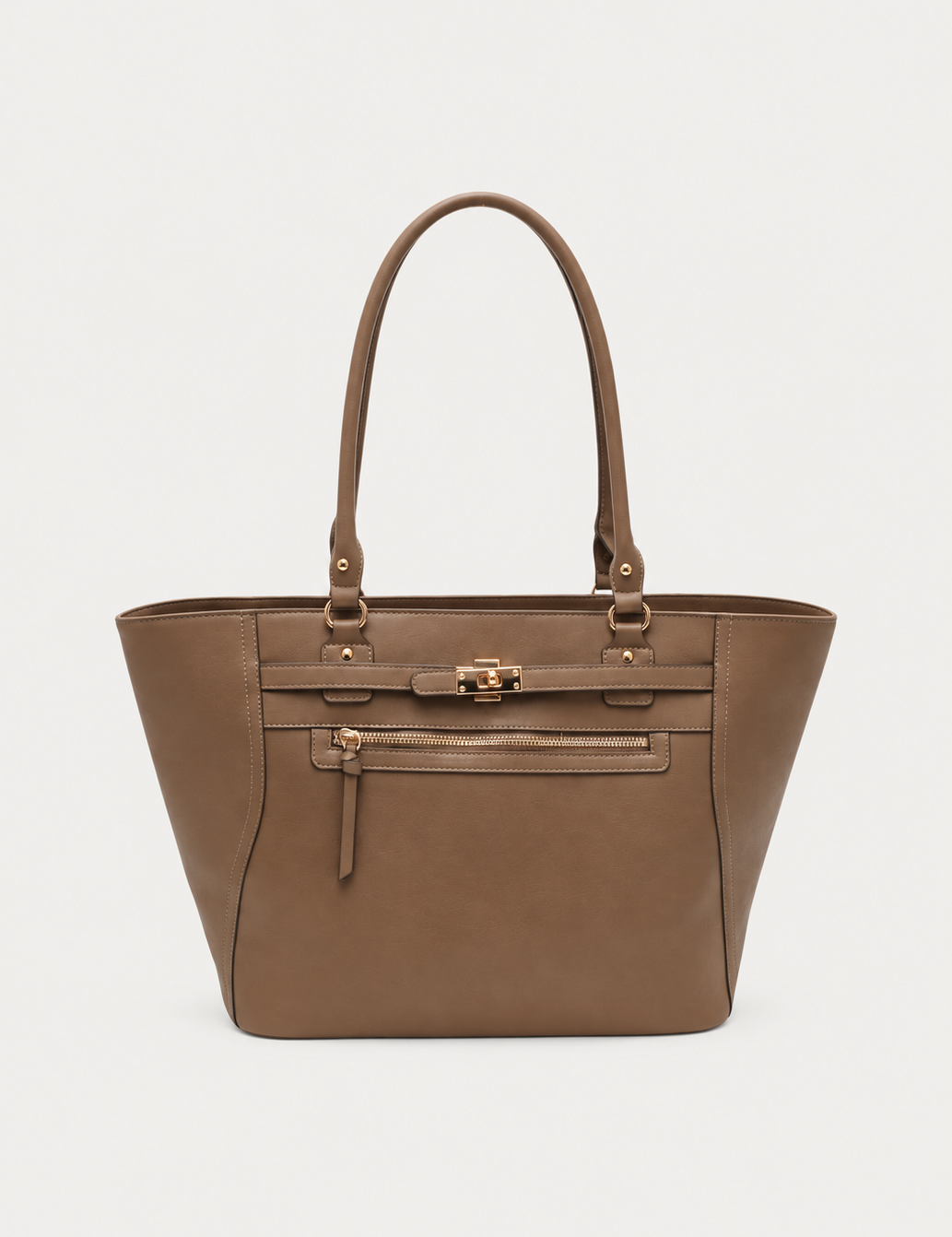 Sac cabas Berty Camel, vue de face