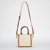 Mini cabas Harmini - Beige et tan