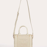 Harmini mini tote bag - Cotton and off-white