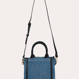 Harmini Mini Shopper - Denim and Black