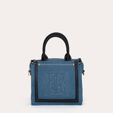 Harmini Mini Shopper - Denim and Black