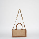 Mini cabas Tini Harmoni EST-OUEST - Coton et tan
