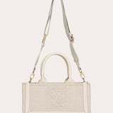 Mini cabas Tini Harmoni EST-OUEST - Coton et Blanc crème