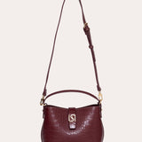 Mini Sigilli Bucket Bag (SAN) - Purple Red