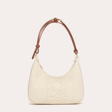 Berri Bag - Ecru and Tan Cotton
