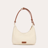 Berri Bag - Ecru and Tan Cotton