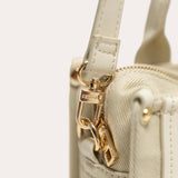 Harmini mini tote bag - Cotton and off-white