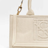 Mini cabas Tini Harmoni EST-OUEST - Blanc crème