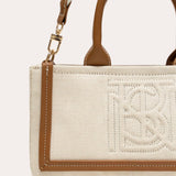 Mini cabas Tini Harmoni EST-OUEST - Coton et Tan