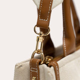 Mini cabas Tini Harmoni EST-OUEST - Coton et Tan