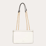 Jovi Flap Bag with Chains - Off-white