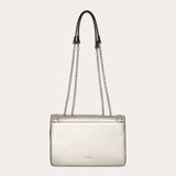 Jovi flap bag with chains - Hematite Silver