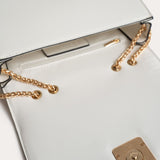 Jovi Flap Bag with Chains - Off-white