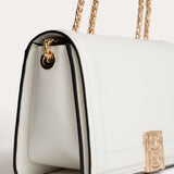 Jovi Flap Bag with Chains - Off-white