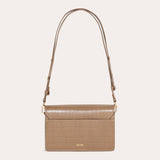 Fortuniti Croc-Effect Bag - Latte Beige