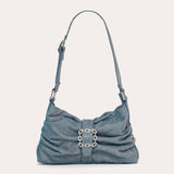 Folded Rhinestone - Ocean Blue