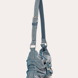 Folded Rhinestone - Ocean Blue