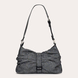 Folded Rhinestone - Black