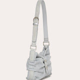 Folded Rhinestone - Silver White