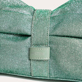 Folded Rhinestone - Emerald Green