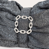 Folded Rhinestone - Black