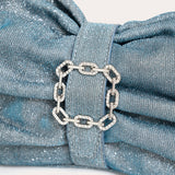 Folded Rhinestone - Ocean Blue