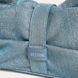 Folded Rhinestone - Ocean Blue