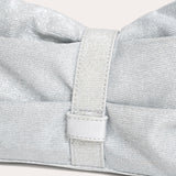 Folded Rhinestone - Silver White