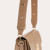 Fortuniti Croc-Effect Bag - Latte Beige