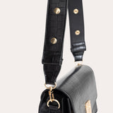 Crocodile Effect Fortuniti Bag - Black
