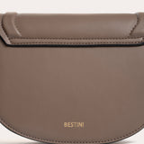 Sac demi-lune Neptini - Taupe Cendré